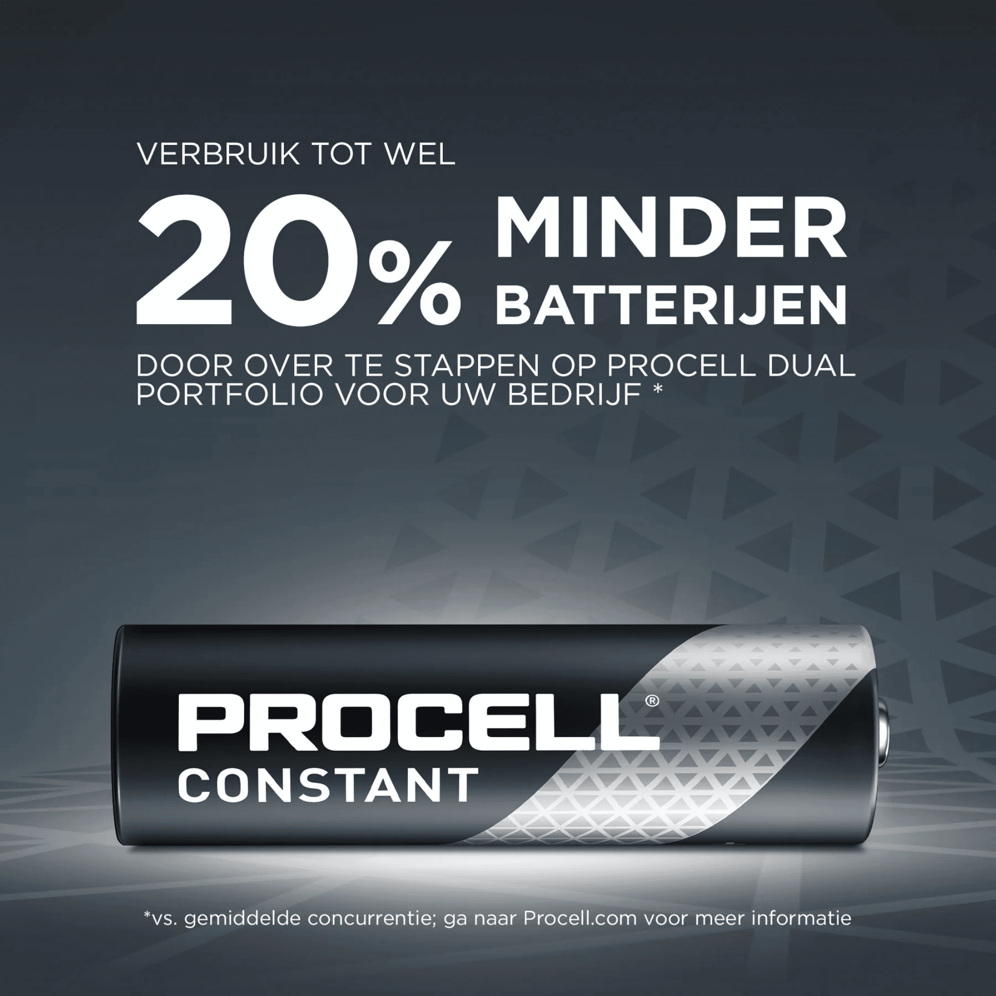 Procell Batterijen Alkaline Constant AA, 1,5V, 100 stuks - Afbeelding 2