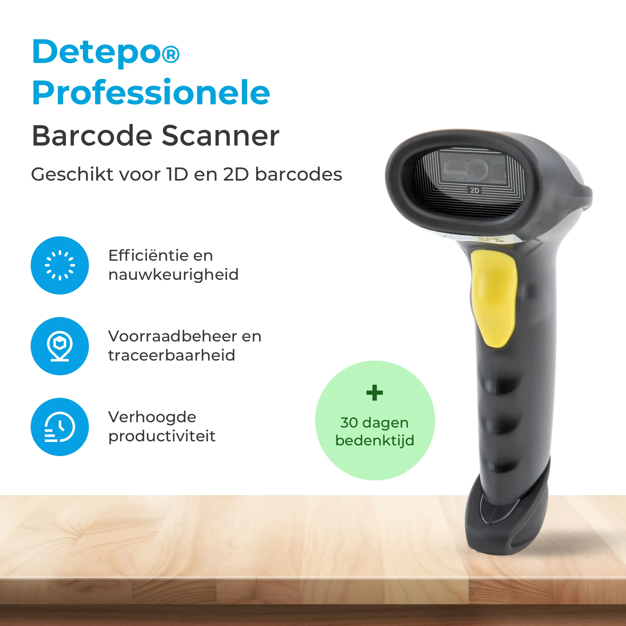 Draadloze Barcode Scanner 1D & 2D - Afbeelding 3