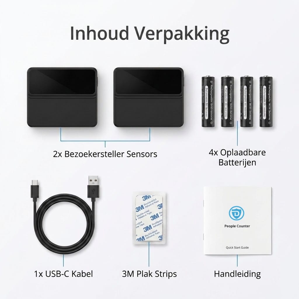Klantenteller Draadloos met Gratis Dashboard en App | Wifi Bezoekersteller - Afbeelding 4