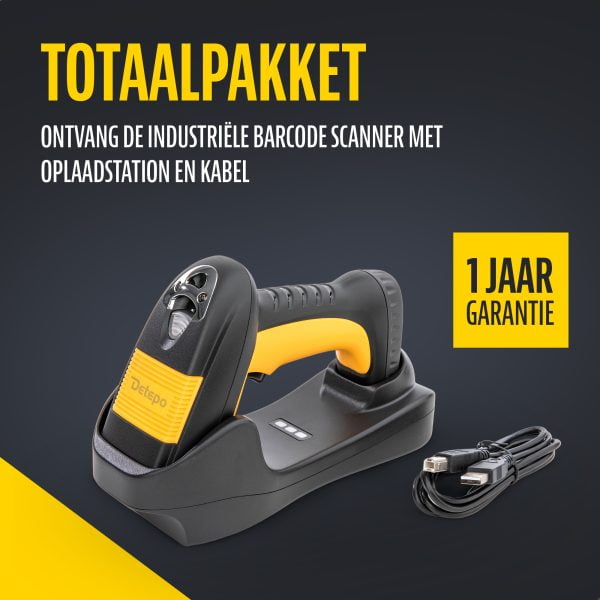 Barcode Scanner voor 1D, 2D & QR Codes, Industrieel Stof & Drupdicht - Afbeelding 3