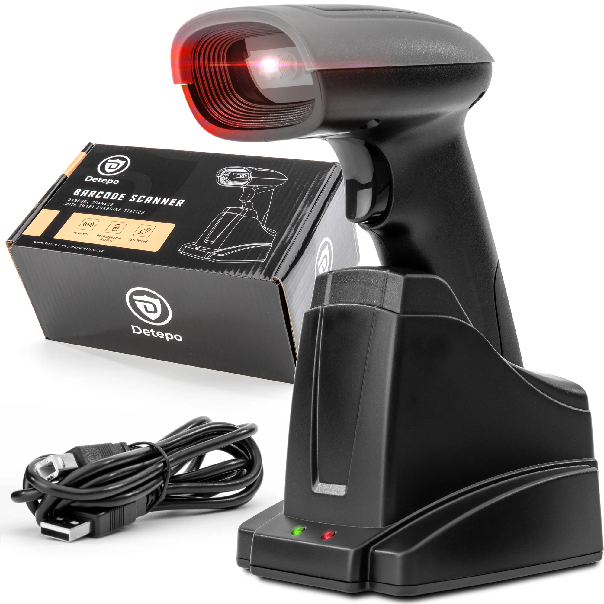 Draadloze Barcode Scanner 1D, 2D, QR met Slim Laadstation - Afbeelding 2