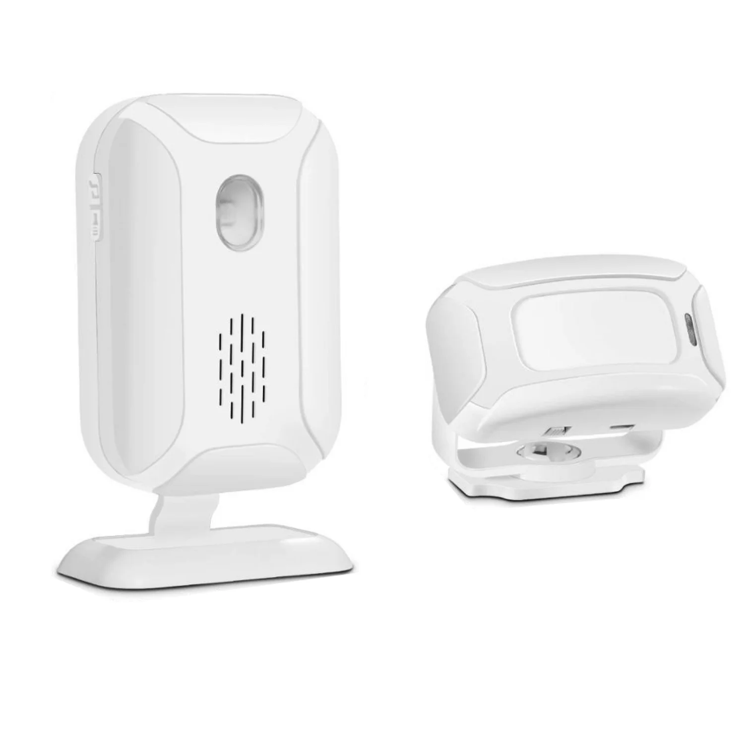 Winkelbel, Entreemelder met Sensor, Incl. Batterijen, Wit