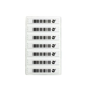 Sensormatic APX-labels AM 58 kHz met barcode (5000 stuks)