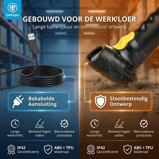Barcode Scanner 1D met Standaard - Afbeelding 3