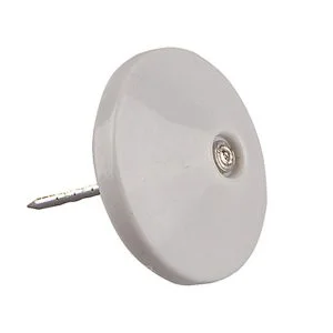 Dome plastic pin Glad Zwart 16 mm