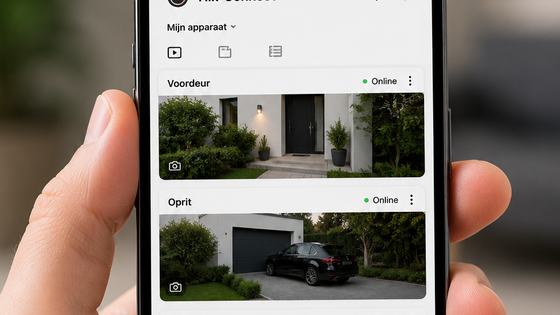 De app op uw telefoon