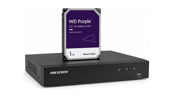 Recorder met WD Purple harde schijf